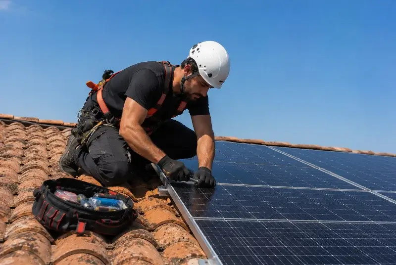 Maintenance et monitoring de panneaux solaires à Puissalicon